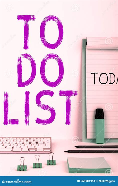 Writing Displaying Text To Do List Business Concept A Structure That