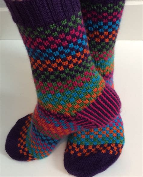 Pin On Hand Knit Socks