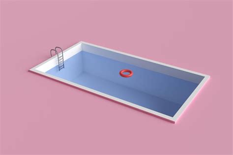 Premium Photo Swimming Pool In 3d Render Design