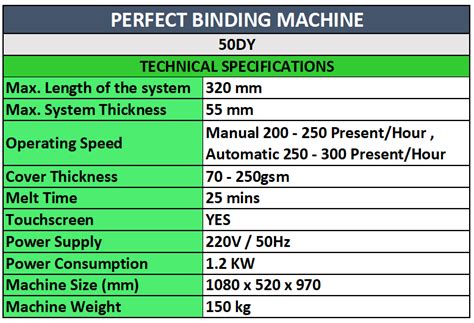 Single Clamp Perfect Binder 50DY - Jindal Offset India Pvt. Ltd.