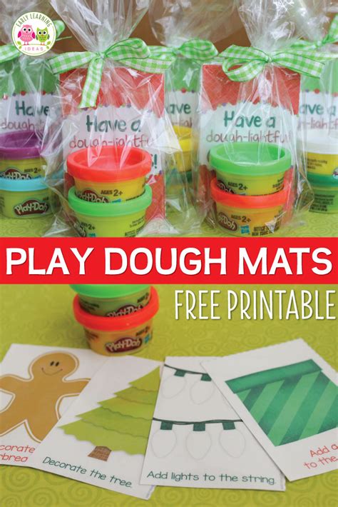 Christmas Play Dough Mats A Holiday T For Kids Free Printable