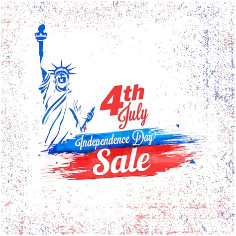 4th Of July Sale Premium Vector