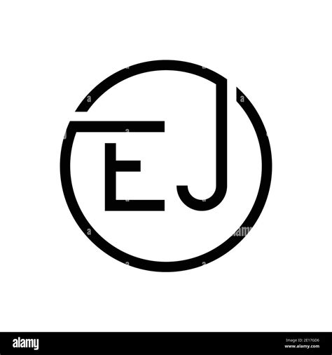 Initial EJ Letter Logo Creative Typography Vector Template Creative