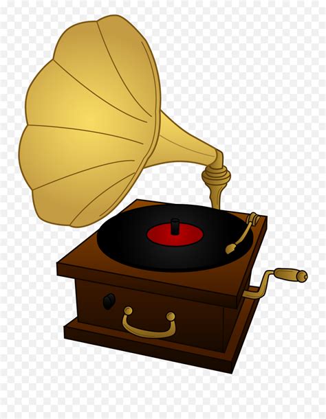 Gramophone Vector Png Image Old Record Player Clipart Png