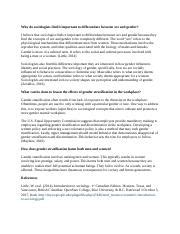 Docx Unit Soci Docx Why Do Sociologists Find It Important To Differentiate Between Sex And