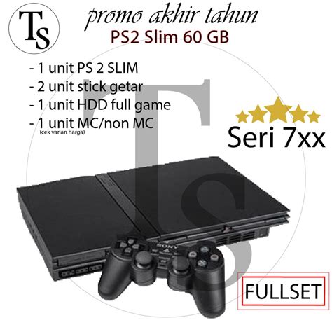 Ps2 Slim 60GB PS 2 Slim 60 GB PS 2 Slim Hdd 60 Gb PS2 Slim