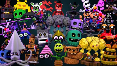 fnaf world enemy generations  pamkunggsfm  deviantart
