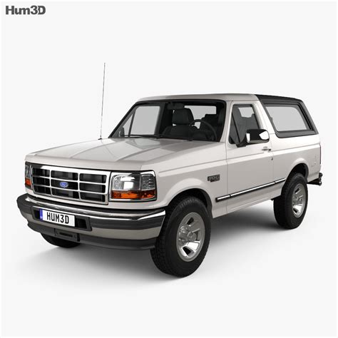 Ford Bronco 1996 3d Model Vehicles On Hum3d
