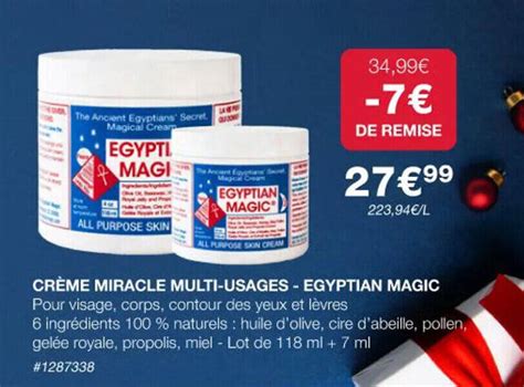 Promo Cr Me Miracle Multi Usages Egyptian Magic Chez Costco