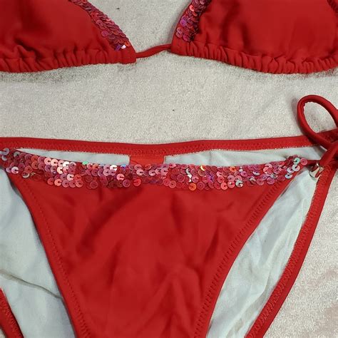 Red Carter Bikini Gem