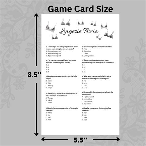 Lingerie Shower Game And Invitation Bundle Party Games Editable Shower Invite Bra Theme