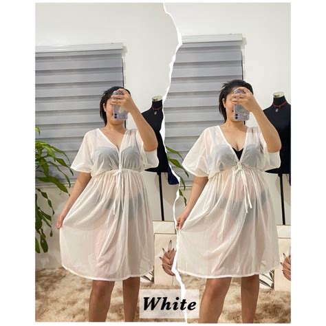 Onhand Bikini Cover Up Swimwear Lace See Thru Summer Outfit Shopee Philippines