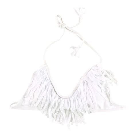 Raisins Swim Raisins Womens Fringe Bikini Swim Top White Dm Poshmark
