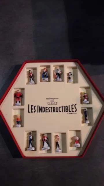 COFFRET DE 12 Feves Serie Complete Les Indestructibles Disney Pixar EUR