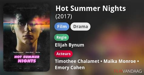 Hot Summer Nights Film 2017 FilmVandaag Nl