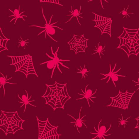 Premium Vector Gothic Halloween Seamless Pattern Made Up Many Spiders