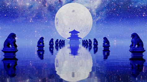 full moon night   stock photo  vecteezy