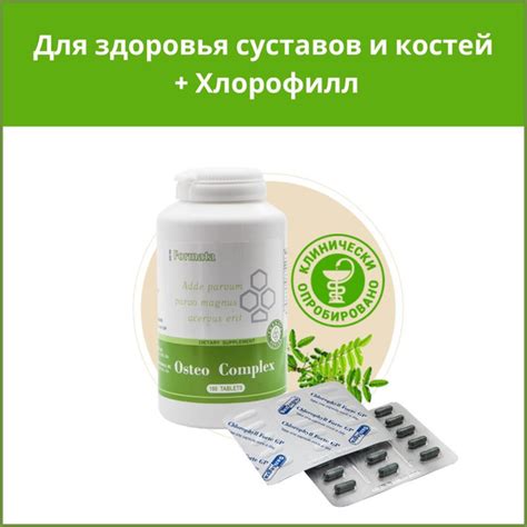 Остео Комплекс + хлорофилл 15 капсул Santegra , витамины для суставов ...