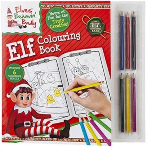 Elves behaving badly colouring book – Little Treasured Gifts