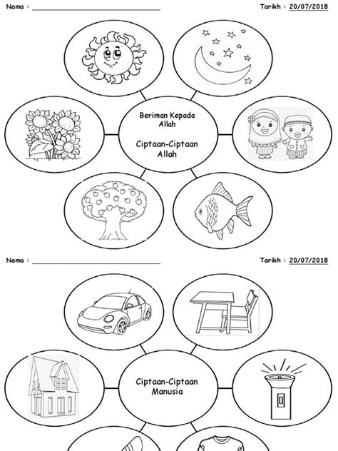 Lembaran Kerja Nama Allah Prasekolah Jason Abraham