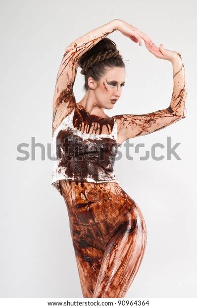 Tall Brunette Covered Chocolate Syrup Coffee Stock Photo 90964364 Shutterstock