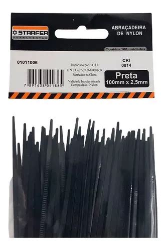 100 Abraçadeiras Nylon Fita Plástica Enforca Gato 2 5x100mm MercadoLivre