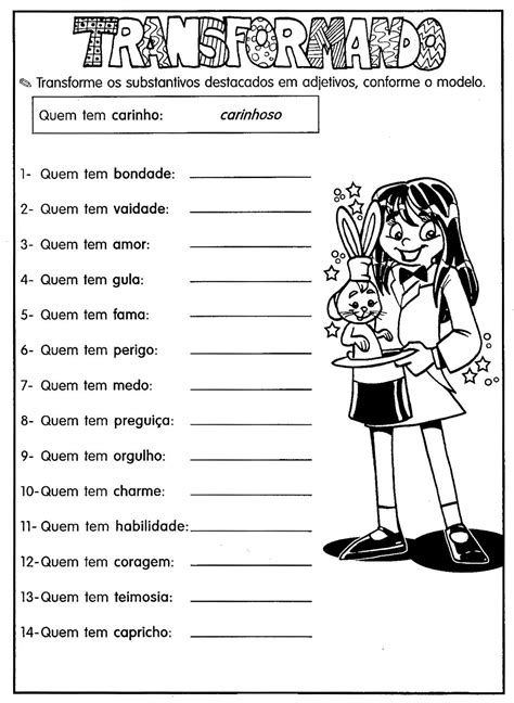 Grau Do Adjetivo 4 Ano