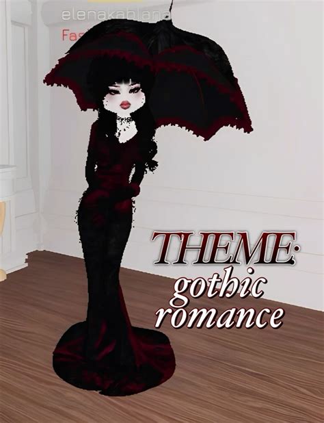 Dress To Impress Outfit Idea Gothic Romance Theme Dresstoimpress In