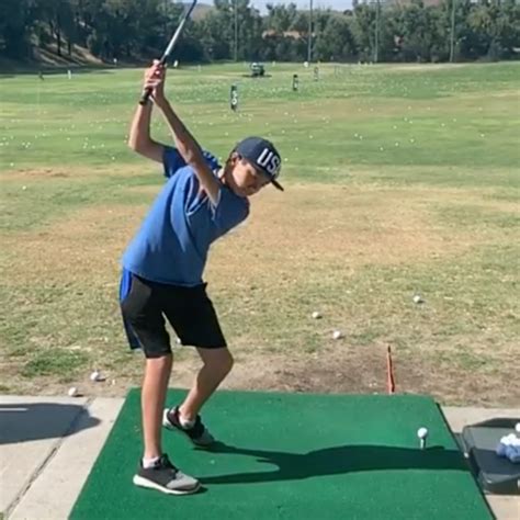 Watch this kid somehow replicate Matthew Wolff's swing ... in front of ...