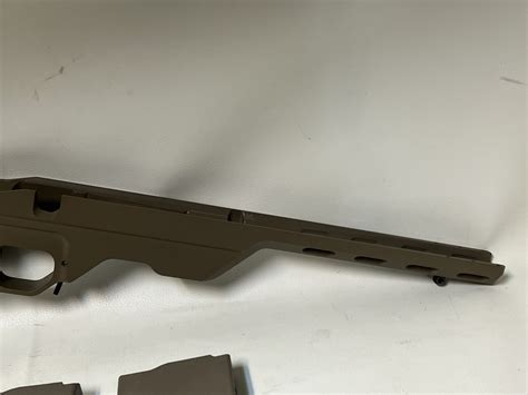 MDT LSS GEN2 REMINGTON MDL 7 CHASSIS W HOGUE GRIP BUFFER TUBE AND