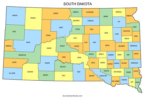 map of sd counties 2