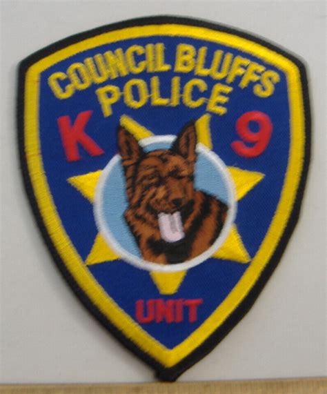 Council Bluffs Police Iowa K 9 Fabric Patch Ebay