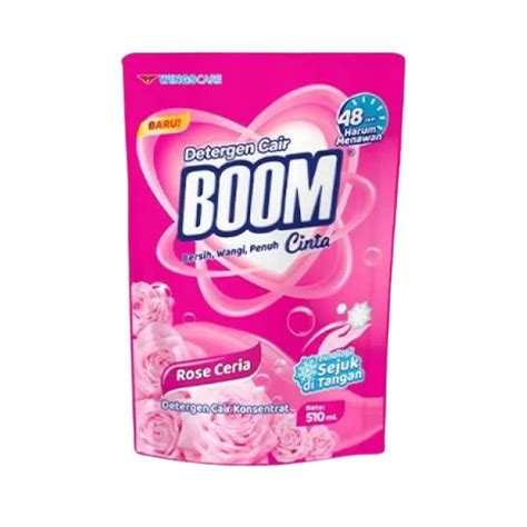 jual boom cinta liquid detergent rose pouch  ml shopee indonesia
