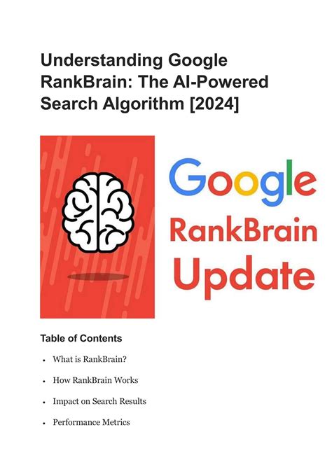 Understanding Google RankBrain: The AI-Powered Search Algorithm [2024