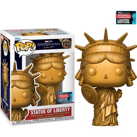 Funko Pop Marvel Spiderman No Way Home Statue Of Liberty 1123 NYCC