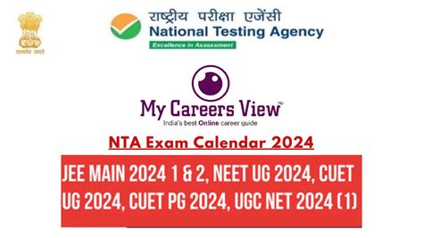 Nta Exam Calendar 2024 Released Check Jee Main Neet Cuet Ugc Net