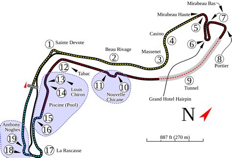Monaco Grand Prix Map Circuit