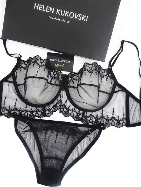 Black Lingerie Set Sheer Lace Lingerie Set Etsy