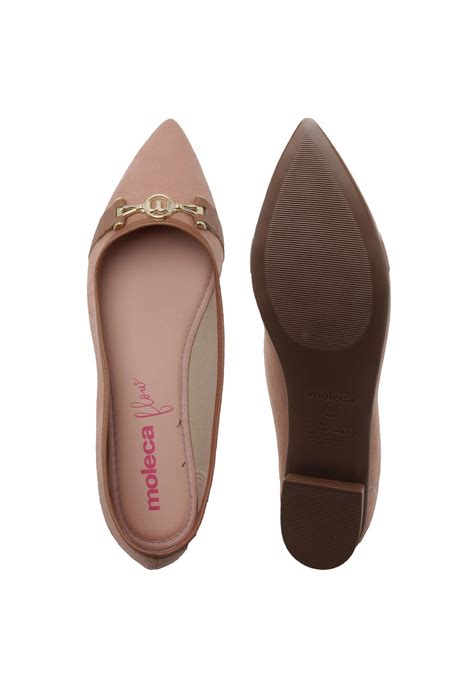 Sapatilha Moleca Logo Nude Compre Agora Dafiti Brasil