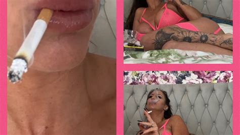 Charlie Monaco Smoking In Sexy Lingerie Charlie Monaco Clips Sale