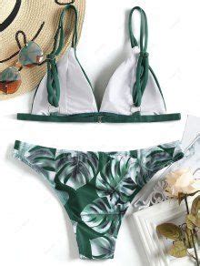 Cami Palm Leaf Print Bikini In GREEN ZAFUL 2026