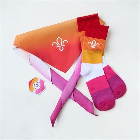 Scout Pride Blanket Badge Lesbian Flag Pride Badges