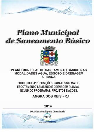 Plano Municipal De Saneamento B Sico De Angra Dos Reis Produto Pdf