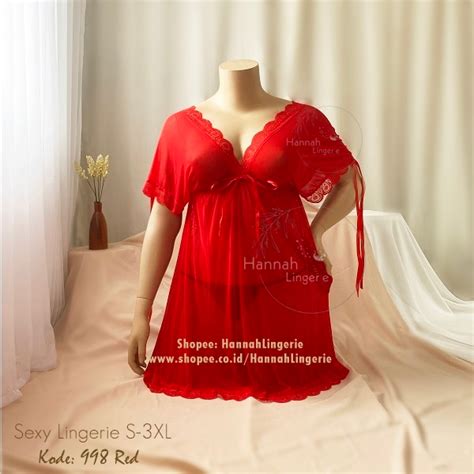 Jual HENNA XL XXL XL L M Lingerie BIGSIZE Original Hannah Lingerie Premium Baju Tidur