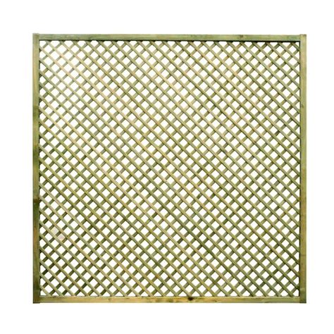 6ft X 6ft Diamond Lattice Trellis Green East Coast Fencing