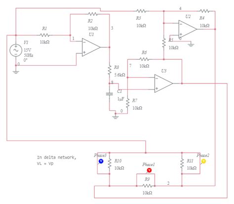 Delta Voltages Multisim Live