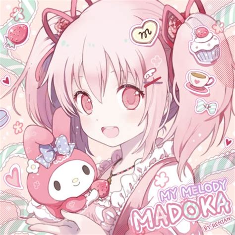 Kaname Madoka And My Melody Mahou Shoujo Madoka Magica And 3 More