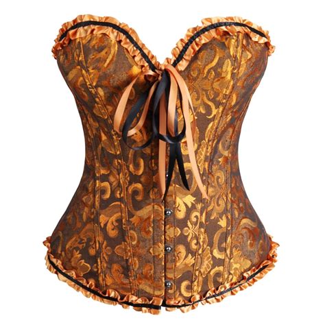 Corset Tops For Women Lace Up Back Floral Corset Lingerie Bustier Top Walmart