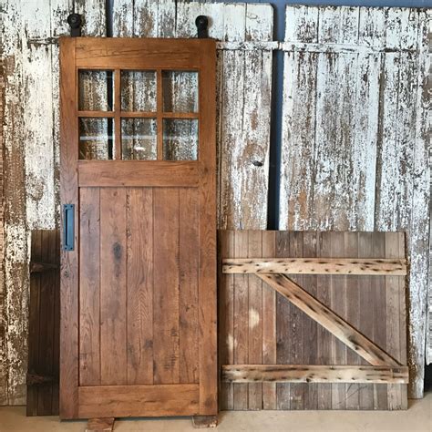 Reclaimed Oak Barn Door With Glass Artofit