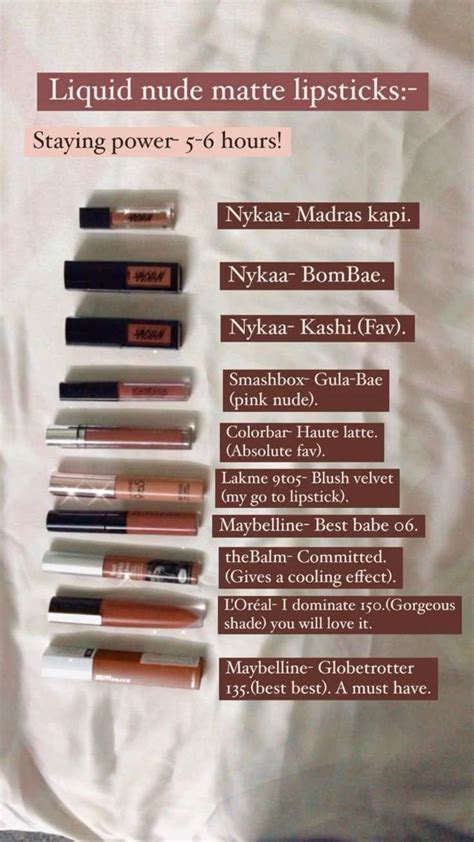 Liquid Nude Matte Lipstick Lipstick Kit Lipstick Swatches Lipstick